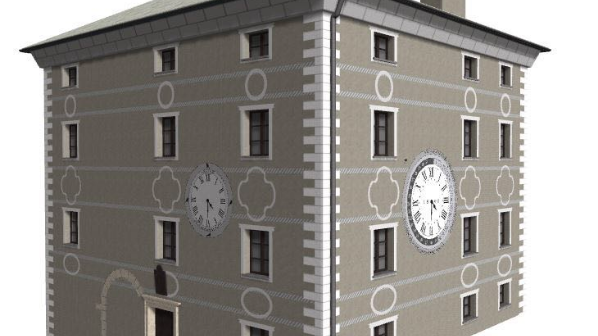 Rendering della Casa dell'Orologio (Credit Michael Cortese)